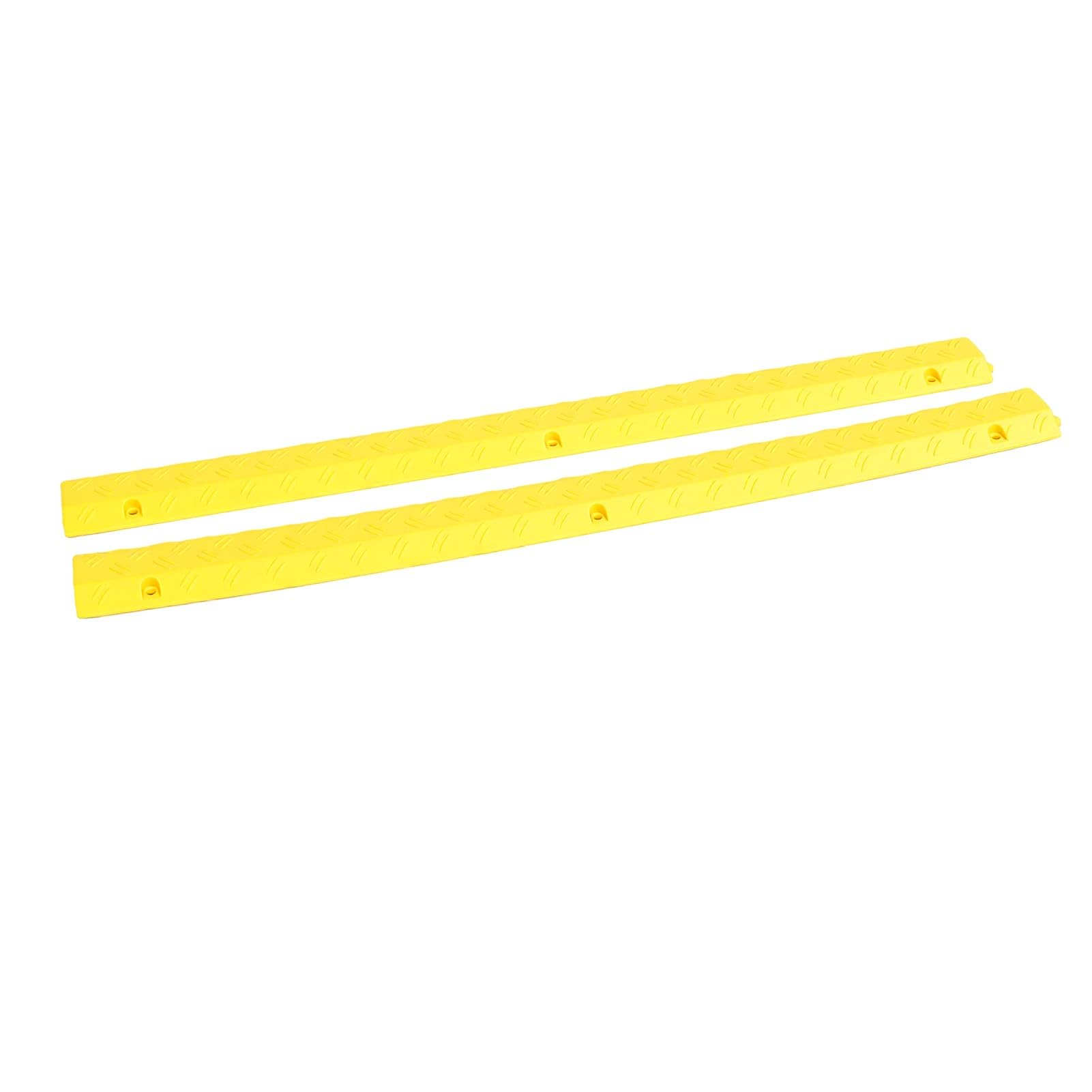 Rampa Protectora de Cables de Goma, Paquete de 2, Cubierta para Cables de Suelo de Alta Resistencia de 39,37 Pulgadas, Evita tropiezos con los Cable, para el hogar