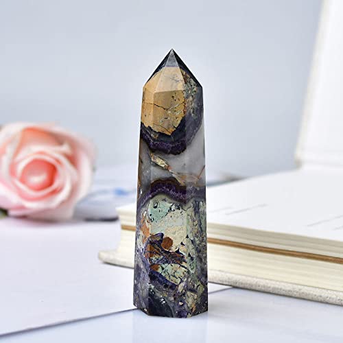 Pyramide de pierre d'énergie en calcite obélisque de quartz cadeau idéal