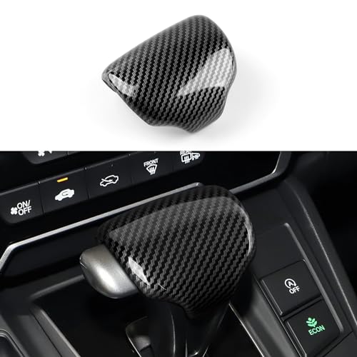 Image of Gear Shift Knob Cover Decals for Honda CR-V 2017 2018 2019 2020 2021 2022 CRV Accessories ABS Carbon Fiber Stickers