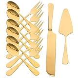 Fourchettes à gâteau - longueur modérée, répondent à vos exigences pour couper des pâtisseries, des biscuits, des ou des gâteaux, faciles à saisir, bonne sensation au toucher, spatule à gâteau et coupe-gâteau