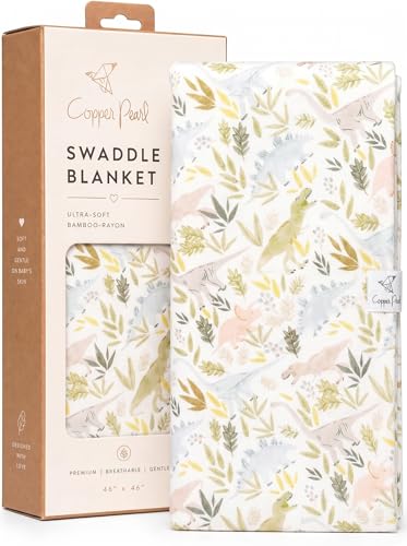 Image of Copper Pearl Swaddle Blankets for Newborns | Soft Stretchy Receiving Blankets for Boys and Girls | Large 46 x 46 Inch Baby Blankets | Lightweight and Breathable Swaddles | Rex