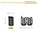uxcell 3 Pcs Ferrite Filter Ring Core RFI EMI Noise Suppression Cable Clip ID 9mm 0.35Inch with Ears for Electronic Devices, Industry, Black