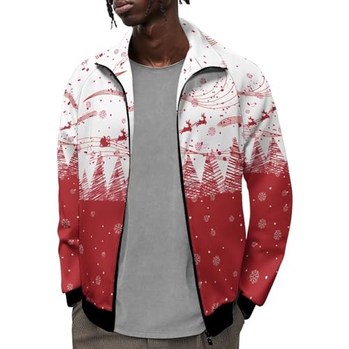 Image of Men's Lightweight Jackets Casual Full Zip Fleece Jacket Men Coats Fashion Long Sleeve Sweatshirt