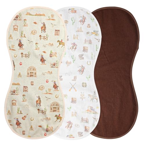 Hahafelt 3 Pcs Baby Changing Pad Liners,Cowboy,Mixed Color