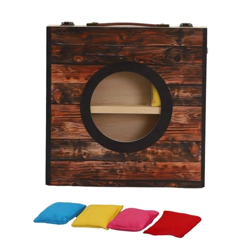 Jeu de lancer en bois pour animations de jardin en famille