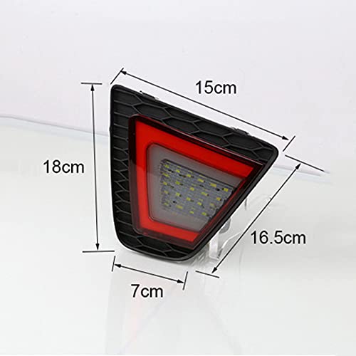 2 Peças Luz Traseira Para-choque Refletor Luz Led Lâmpada De Freio Para Honda Jazz Fit 2014 2015 201