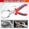 Toolwiz 6 pcs Fuel Line Pliers Set, Hose Clamp Plier, Panel Removal Tool, Hose Removal Plier, 30 Degree Push Pin Pliers, 2 pc 9" Electrical Disconnect Tool for Automotive Repair with Storage Bag #4