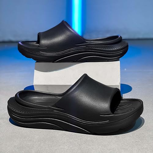 Men's Outdoor Home Double Wear Thick Bottom One line Dragging Comfortable and Lightweight Rehabilitation Slippers2