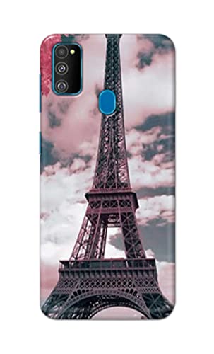 Image of Lovers Famous Place Eiffel Tower in Paris Hard Back Case Cover for Samsung Galaxy M30s / Samsung M21, SM-M307FN / DS, SM-M307F / DS Back Cover -(J5) VNS2227
