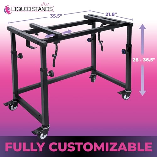 Liquid Stands MS1111 Piano Keyboard Stand Music Studio Desk thumb #1