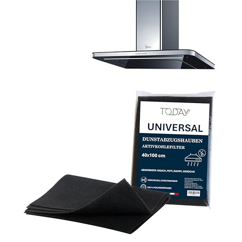 Today – Universeller Aktivkohlefilter für Dunstabzugshauben 40x100 cm – Zuschneidbar, Geruchsfilter, Fett- & Feuchtigkeitsaufnahme – Italienische Sicherheit und Qualität Today – Universeller Aktivkohlefilter für Dunstabzugshauben 40x100 cm – Zuschneidbar, Geruchsfilter, Fett- & Feuchtigkeitsaufnahme – Italienische Sicherheit und Qualität