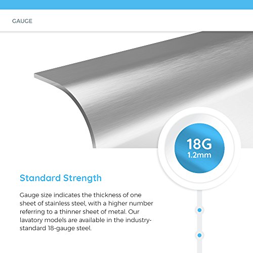 Mr Direct 1917-18 Stainless Steel 18-Gauge Topmount Or Undermount Bathroom Vanity Sink #TOP4