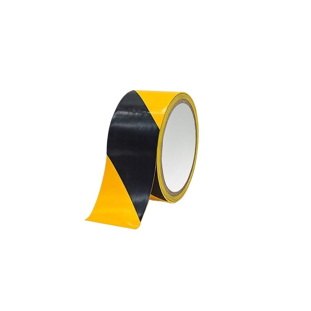 Generico Nastro segnaletico 150mm x 100m, Nastro di Segnalazione, Nastro segnaletico per delimitare Aree, Nero/Giallo