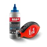 Sola – Sola CLKS Schlagschnur Set Blau - 30 m Markierschnur mit Kre