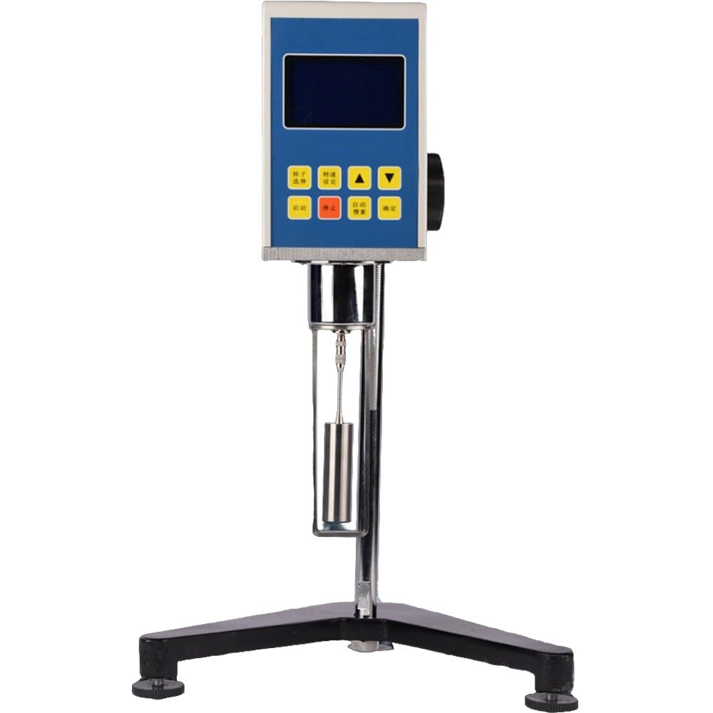 ShaiVrissian Digital Rotary Viscometer,Viscosity Meter,4 Rotors,±3% High Accuracy,Lcd Screen,Digital Lab Rotational Viscosity Meter,For Field,Lab Use,Inks,Paints,Coatings,Adhesives 8S