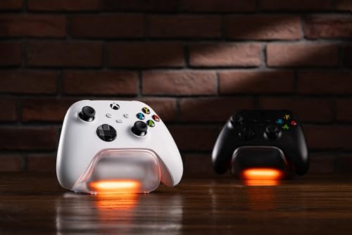 Image of 8BitDo Charging Dock for Xbox Wireless Controllers - White | Officially Licensed, Magnetic Secure Charging and Light Adjustment for Xbox Series X|S and Xbox One Controller