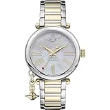 Vivienne Westwood Mother Orb 32mm Ladies Quartz Analogue Display Watch with MOP Dial & Two Tone Stainless Steel Bracelet