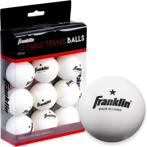 Image of Franklin Sports Table Tennis Balls - Official Size and Weight 40mm Table Tennis Balls - One Star Professional Balls - Bulk Packs and Family Sets