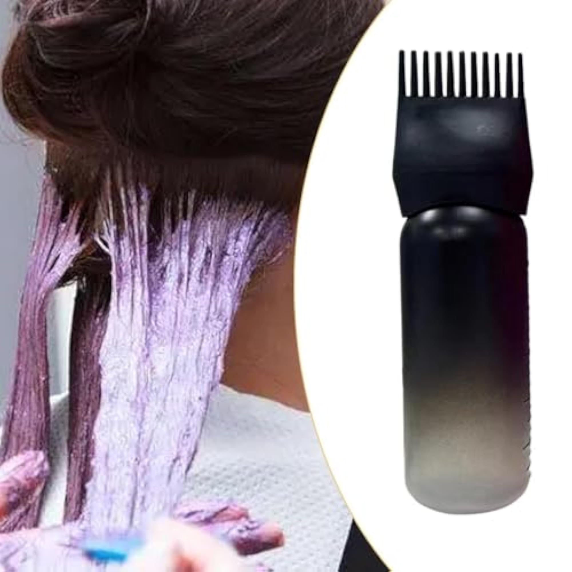 Root Comb Applicator Bottle Hair Coloring Dyeing Bottle