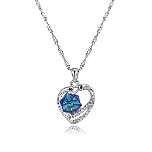 Collier en cristal argent sterling 925 d'une brillance artisanale rare