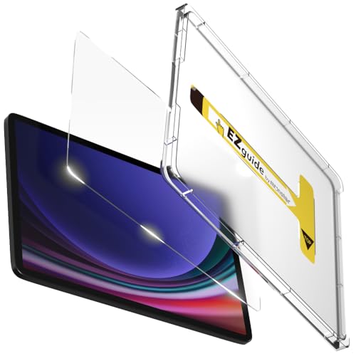 BELLEMOND Tempered Glass Screen Protector for Galaxy Tab S10+ / S9+ / S8+ / S7+ / S9 FE+ / S7 FE (12.4) | Ultra Clear | EZ Guide Kit for Flawless Install | 10H | 1 Pack | Designed in Japan