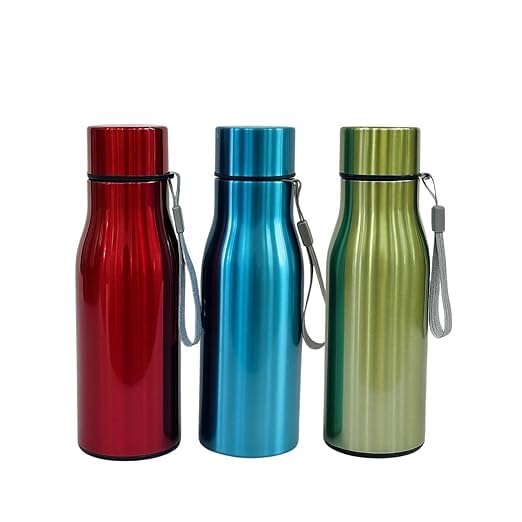 3 pcs of 750 ml Stainless Gift Water Bottle for School, Gym, Offi...