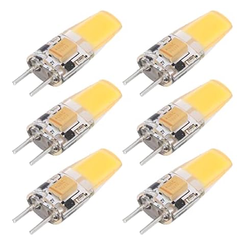 Uadme 6 Stück GY6.35 LED Lampen 5 W AC DC12 V ersetzt Halogenlampe energiesparende Silikon-Deckenlampe Birne LED-Glühlampe Strahler Cover