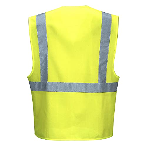 Portwest Hi-Vis One Band and Brace Vest, Size: S/M, Colour: Yellow, C472YERS/M, S-M - Image 2