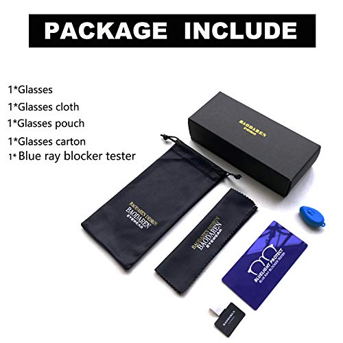 Image of Blue Light Blocking Glasses Oversized Square Frame Women /Men Anti Eyestrain Computer Eyeglasses L3000A