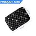 Mandark Bling Car Center Console Cover, Crystal Rhinestone Fluffy Automotive Armrest Seat Box Cushion Pad, Soft Comfortable Diamond Arm Rest Protection Mat, Universal Vehicle Accessories (Black)