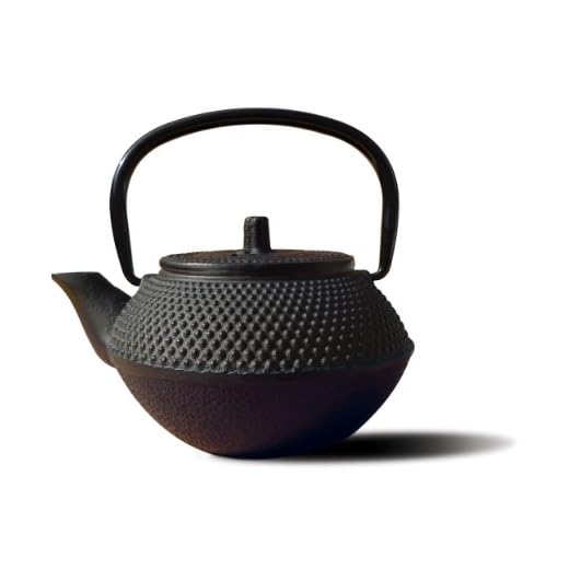 Old Dutch Cast Iron Saga Teapot, 11-Ounce, Black