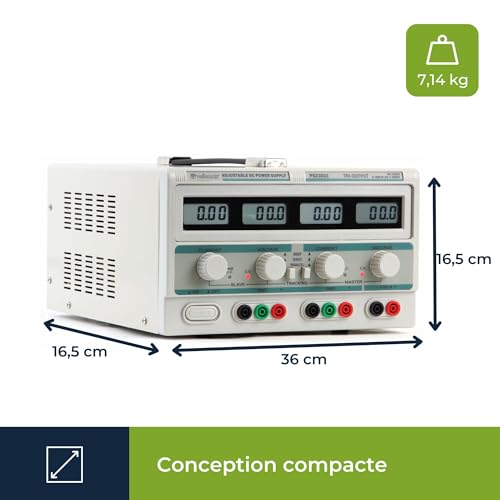 Alimentation de laboratoire réglable Velleman avec quadruple affichage LCD - 8