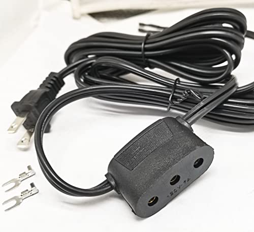 Honeysew Lead Cord Power Cord For Singer Sewing Machine 1200-1, 15-88, 15-90, 15-91, 201, 201K, 206, 206K, 221 Featherweight #123 #TOP1