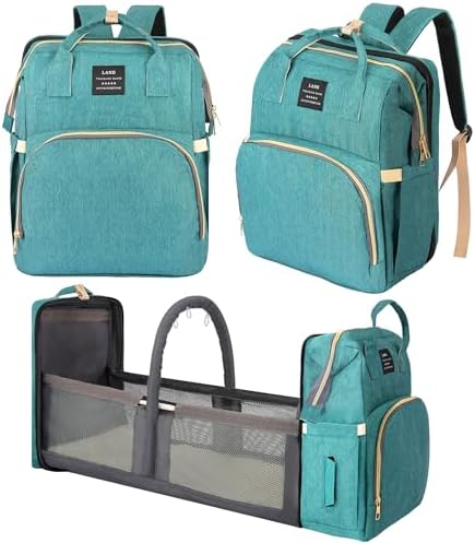 Bolso Cuna Cambiador De Viaje Mochilas Con Bolso Cambiador Mochila