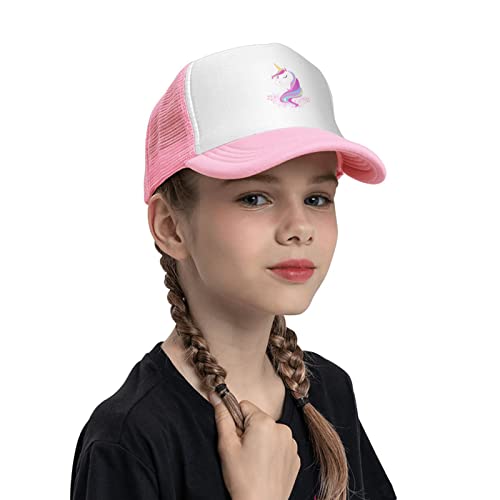 Unicorn Toddler Hat Cute Baseball Cap For Girls Mesh Hats For Kids Ages 3-10 #TOP6