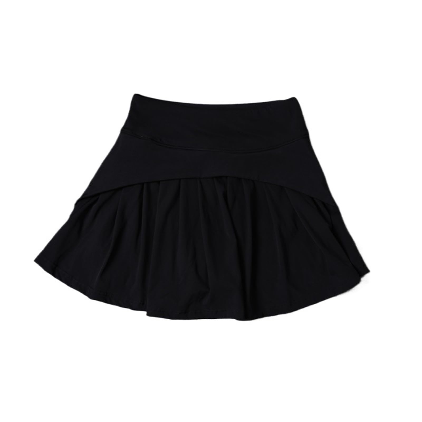 Tennisrock Sommer Plissee Rock Frauen Sport Tennis Rock Hohe Taille Elastische A-Linie Halbe Rock Für Outdoor Für Training Sport Casual