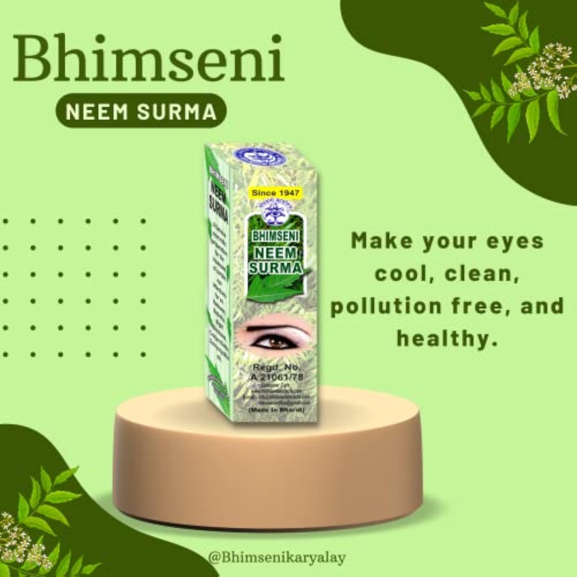 Bhimseni 6in1 Surma - Natural Eye Makeup