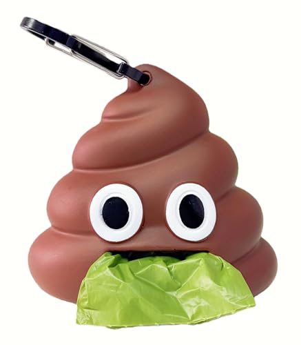 LZSOMPK Cute and Functional Dog Poop Bag Holder for Leash Sturdy Dog Poop Bag Dispenser Includes 1 Roll 15 Bags