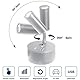 12V LED Lampe Wohnmobil,Bettlampe mit USB und USB-C-Schnittstelle,3 Beleuchtungsmodi,Drehbare Wandlampe für Boot Wohnwagen Innenbeleuchtung Yacht, Fest verdrahtet Wandmontage (Silber)