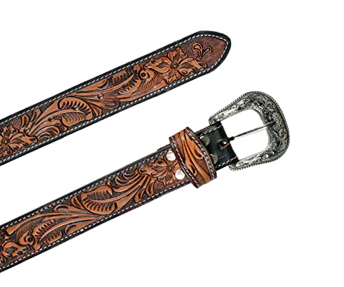 Western Beaded Genuine Leather Belt For Men and Women 30HQ1144
