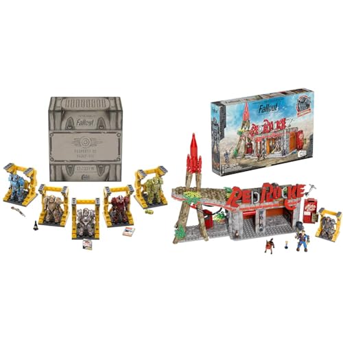 Bundle of MEGA Fallout T-60 Power Armor Collection & MEGA Fallout Red Rocket Truck Stop