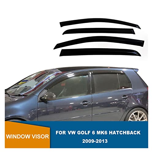 Déflecteurs de vitres latérales pour Golf 6 Mk6 hayon 2009-2013