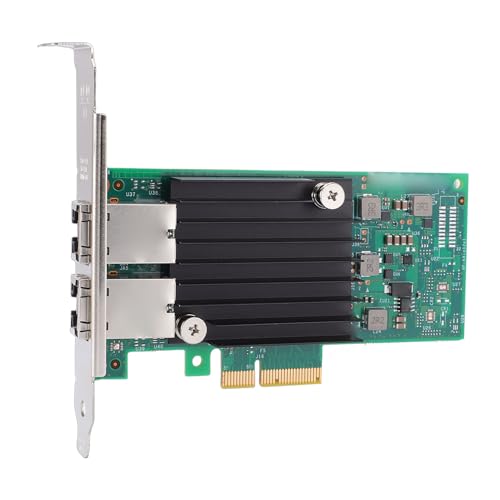 Tarjeta de Red PCIe 10Gb, Adaptador LAN Ethernet Dual RJ45, PCI Express 3.0 X4 para Servidores miniatura 4