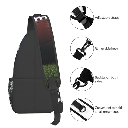 Bolso Cruzado Deportivo Negro para Hombre y Mujer miniatura 5