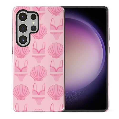 Coque Samsung S25 Ultra pour femmes look coquillage vintage chic