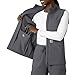 Carhartt Rugged Flex Scrubs for Women, Bonded Fleece Vest - Pewter, M