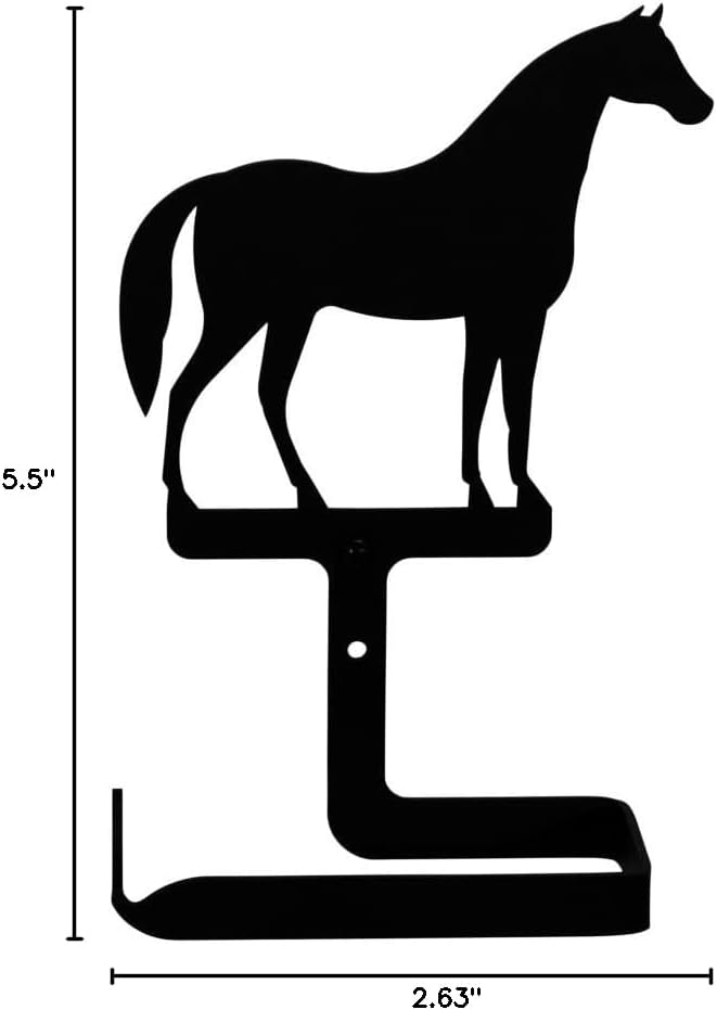 Village Wrought Iron Horse Toilet Tissue Holder