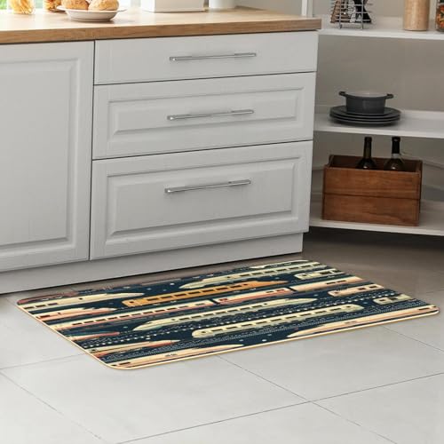 Alfombrillas de cocina lavables VAPOKF alfombra absorbente y antideslizante 2 uds 6