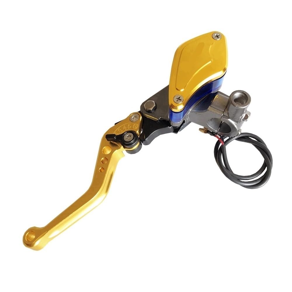 Cnljphfho Gold Left Universal 22Mm 7/8" Hydraulic Brake Clutch Master Cylinder Lever Fit For 50Cc-300Cc Motorcycle(Gold Left)
