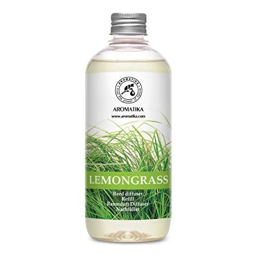 Recarga de Difusor de Limoncillo 500ml - Aceite Puro & Natural Limoncillo - Fragancias de Ambiente Intensas y Duraderas - 0% Alcohol - Mejor para de Ambiente - Difusor